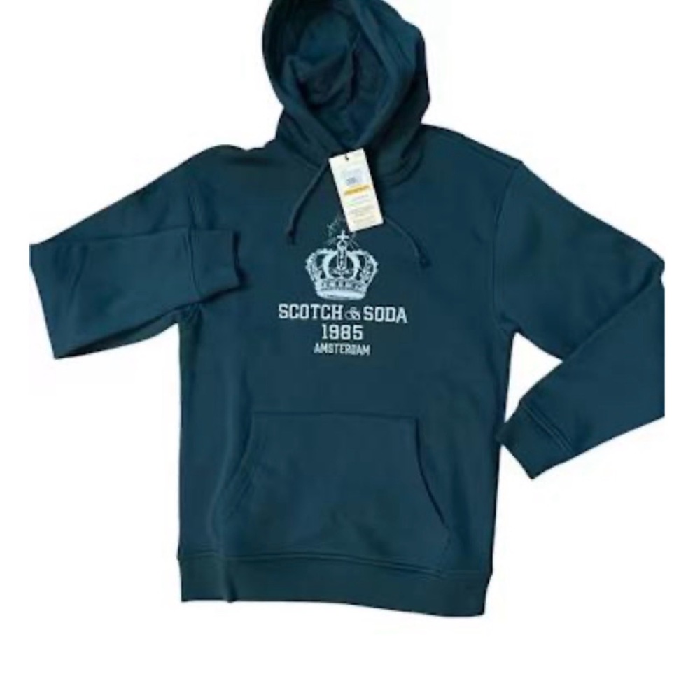 Scotch & Soda Men's Teal Hoodie